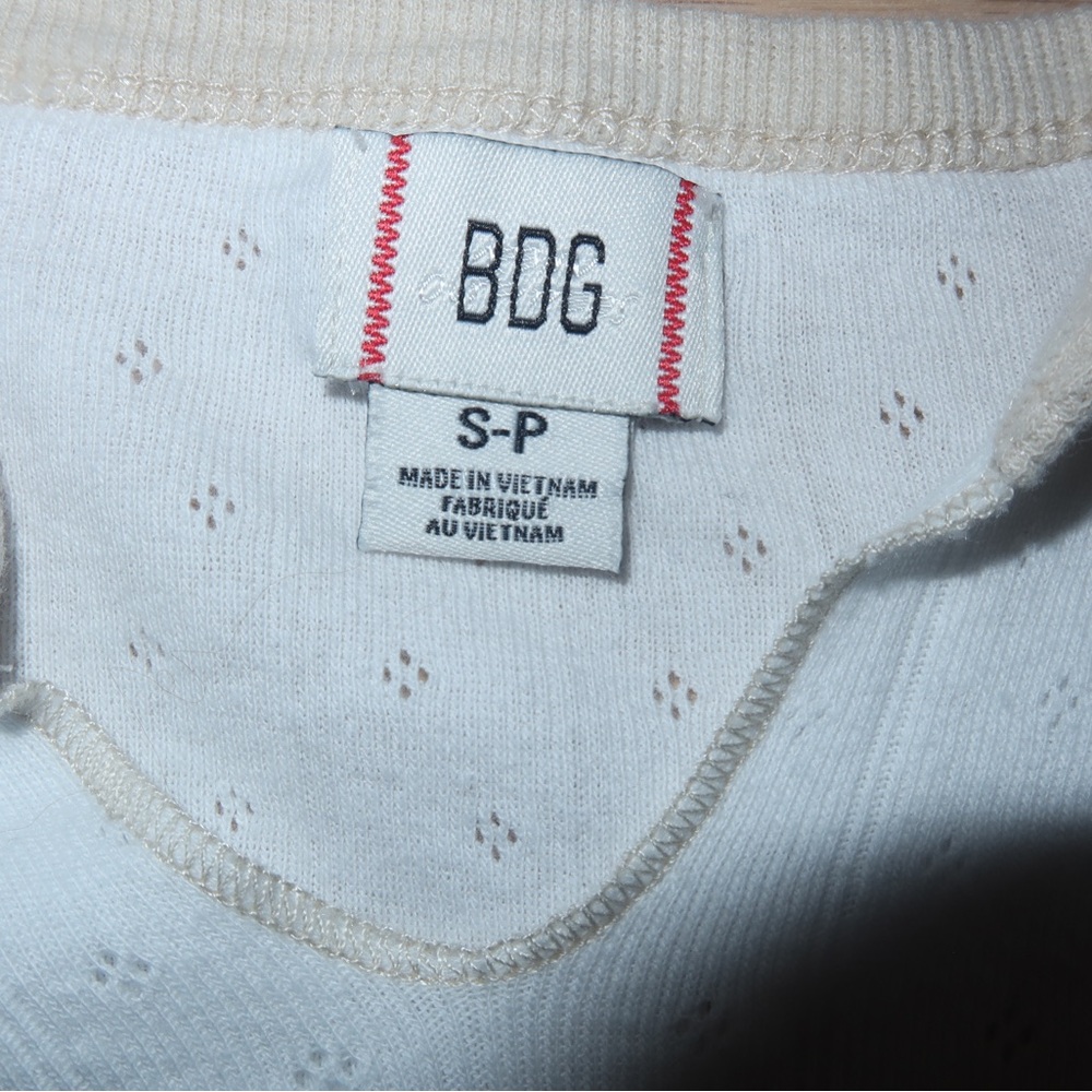 Urban Outfitters White and Tan Long Sleeve - Picture 3 of 4